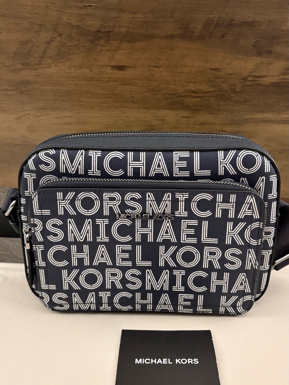 Michael Kors Cooper Graphic Logo Flight Bag